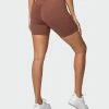 Muscle Nation Featured Signature Scrunch Bike Shorts - Pecan
