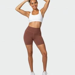 Muscle Nation Featured Signature Scrunch Bike Shorts - Pecan