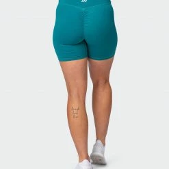 Muscle Nation Signature Scrunch Bike Shorts - Teal