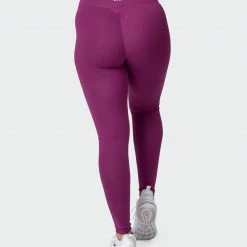 Muscle Nation Signature Full Length Scrunch Leggings - Boysenberry Featured