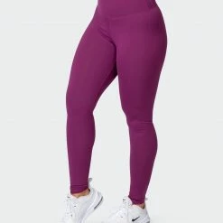 Muscle Nation Signature Full Length Scrunch Leggings - Boysenberry Featured