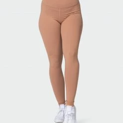 Muscle Nation 30% EOFY SALE Signature Full Length Scrunch Leggings - Chai