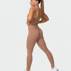 Muscle Nation 30% EOFY SALE Signature Full Length Scrunch Leggings - Chai