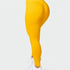 Muscle Nation Featured Signature Full Length Scrunch Leggings - Golden 11 Muscle Nation Featured Signature Full Length Scrunch Leggings - Golden
