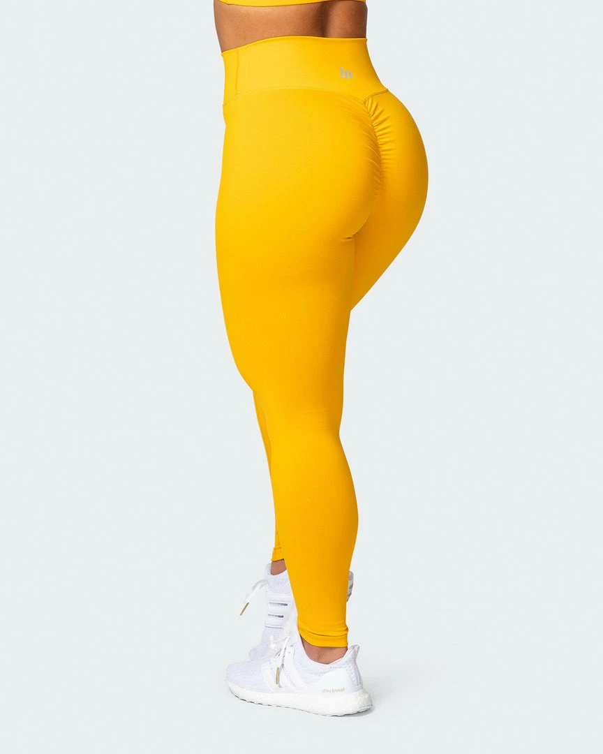 Muscle Nation Featured Signature Full Length Scrunch Leggings - Golden 5 Muscle Nation Featured Signature Full Length Scrunch Leggings - Golden