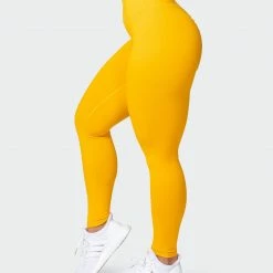Muscle Nation Featured Signature Full Length Scrunch Leggings - Golden 12 Muscle Nation Featured Signature Full Length Scrunch Leggings - Golden