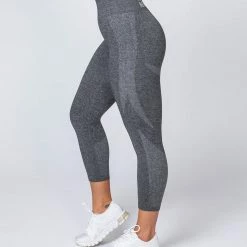 Muscle Nation Non Scrunch Shape Up Seamless 7/8 Leggings - Charcoal Marl