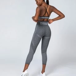 Muscle Nation Non Scrunch Shape Up Seamless 7/8 Leggings - Charcoal Marl