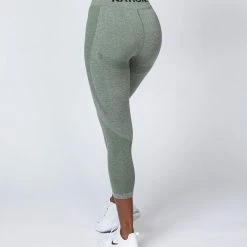 Muscle Nation Shape Up Seamless 7/8 Leggings - Khaki Marl 22 Muscle Nation Shape Up Seamless 7/8 Leggings - Khaki Marl