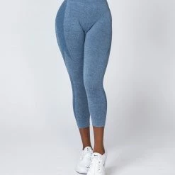 Muscle Nation Shape Up Seamless 7/8 Leggings - Navy Marl