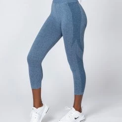 Muscle Nation Shape Up Seamless 7/8 Leggings - Navy Marl