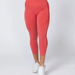 Muscle Nation Shape Up Seamless 7/8 Leggings - Poppy Marl Non Scrunch