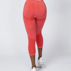 Muscle Nation Shape Up Seamless 7/8 Leggings - Poppy Marl Non Scrunch