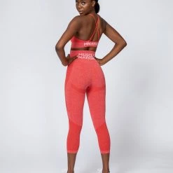 Muscle Nation Shape Up Seamless 7/8 Leggings - Poppy Marl Non Scrunch