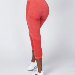 Muscle Nation Shape Up Seamless 7/8 Leggings - Poppy Marl Non Scrunch