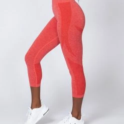Muscle Nation Shape Up Seamless 7/8 Leggings - Poppy Marl Non Scrunch