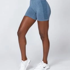 Muscle Nation Shape Up Seamless Bike Shorts - Navy Marl 18 Muscle Nation Shape Up Seamless Bike Shorts - Navy Marl