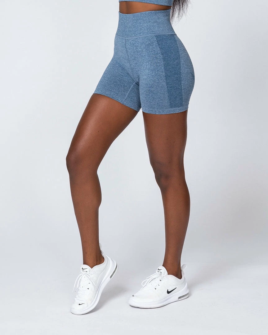 Muscle Nation Shape Up Seamless Bike Shorts - Navy Marl 9 Muscle Nation Shape Up Seamless Bike Shorts - Navy Marl