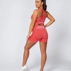 Muscle Nation Non Scrunch Shape Up Seamless Bike Shorts - Poppy Marl