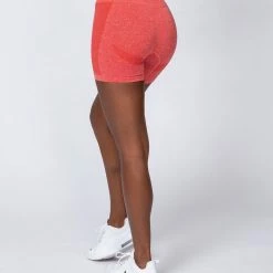 Muscle Nation Non Scrunch Shape Up Seamless Bike Shorts - Poppy Marl