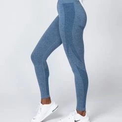 Muscle Nation Shape Up Seamless Full Length Leggings - Navy Marl Non Scrunch 21 Muscle Nation Shape Up Seamless Full Length Leggings - Navy Marl Non Scrunch