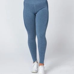 Muscle Nation Shape Up Seamless Full Length Leggings - Navy Marl Non Scrunch 15 Muscle Nation Shape Up Seamless Full Length Leggings - Navy Marl Non Scrunch