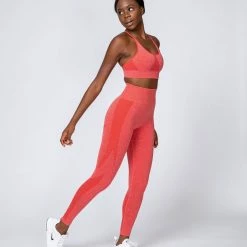 Muscle Nation Non Scrunch Shape Up Seamless Full Length Leggings - Poppy Marl 15 Muscle Nation Non Scrunch Shape Up Seamless Full Length Leggings - Poppy Marl