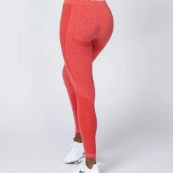 Muscle Nation Non Scrunch Shape Up Seamless Full Length Leggings - Poppy Marl 19 Muscle Nation Non Scrunch Shape Up Seamless Full Length Leggings - Poppy Marl