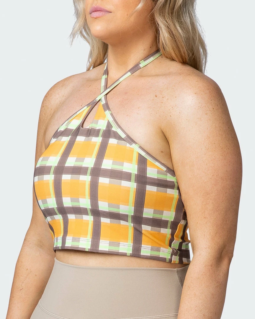 Muscle Nation Shimmer Bra Tank Combo - Checked Out Print 30% EOFY SALE 5 Muscle Nation Shimmer Bra Tank Combo - Checked Out Print 30% EOFY SALE