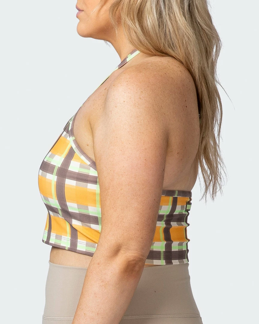 Muscle Nation Shimmer Bra Tank Combo - Checked Out Print 30% EOFY SALE 6 Muscle Nation Shimmer Bra Tank Combo - Checked Out Print 30% EOFY SALE