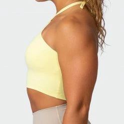 Muscle Nation Shimmer Bra Tank Combo - Lemon Fizz