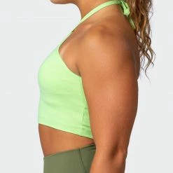 Muscle Nation Shimmer Bra Tank Combo - Lime Flash