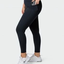 Muscle Nation Signature Pocket Ankle Length Leggings - Black