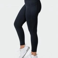 Muscle Nation Signature Pocket Ankle Length Leggings - Black