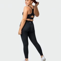Muscle Nation Signature Pocket Ankle Length Leggings - Black