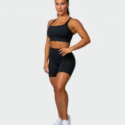 Muscle Nation 30% EOFY SALE Signature Pocket Bike Shorts - Black