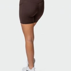 Muscle Nation Signature Pocket Bike Shorts - Cocoa 30% EOFY SALE