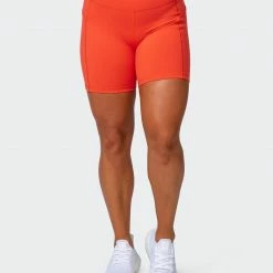 Muscle Nation 30% EOFY SALE Signature Pocket Bike Shorts - Ember