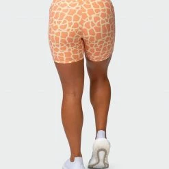 Muscle Nation Signature Pocket Bike Shorts - Paradise Giraffe Print 30% EOFY SALE