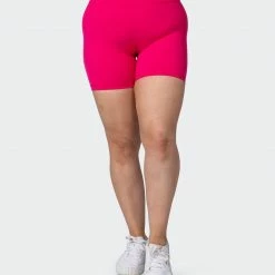 Muscle Nation 30% EOFY SALE Signature Scrunch Bike Shorts - Pink Punch