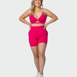 Muscle Nation 30% EOFY SALE Signature Scrunch Bike Shorts - Pink Punch 15 Muscle Nation 30% EOFY SALE Signature Scrunch Bike Shorts - Pink Punch