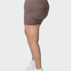 Muscle Nation Signature Scrunch Bike Shorts - Taupe 30% EOFY SALE 13 Muscle Nation Signature Scrunch Bike Shorts - Taupe 30% EOFY SALE