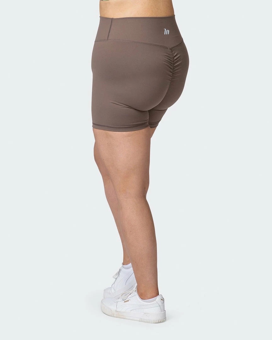 Muscle Nation Signature Scrunch Bike Shorts - Taupe 30% EOFY SALE 7 Muscle Nation Signature Scrunch Bike Shorts - Taupe 30% EOFY SALE