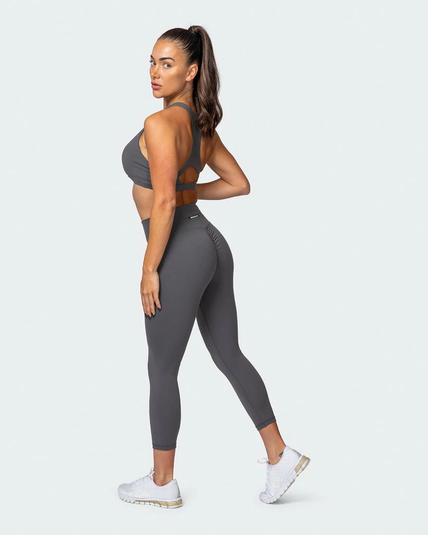 Muscle Nation 30% EOFY SALE Signature Scrunch 7/8 Leggings - Charcoal 9 Muscle Nation 30% EOFY SALE Signature Scrunch 7/8 Leggings - Charcoal
