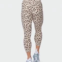Muscle Nation Signature Scrunch 7/8 Leggings - Cheetah Print (Silicon Patch Logo)