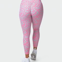 Muscle Nation Scrunch Bum Signature Scrunch 7/8 Leggings - Cotton Candy Cheetah Print