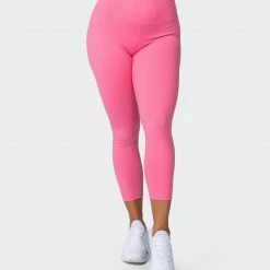 Muscle Nation Signature Scrunch 7/8 Leggings - Pink Lemonade Scrunch Bum