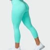 Muscle Nation Scrunch Bum Signature Scrunch 7/8 Leggings - Sea Glass