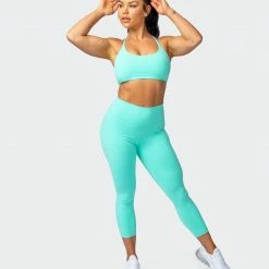 Muscle Nation Scrunch Bum Signature Scrunch 7/8 Leggings - Sea Glass