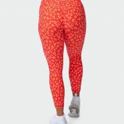Muscle Nation Signature Scrunch 7/8 Leggings - Vibrant Cheetah Print Scrunch Bum